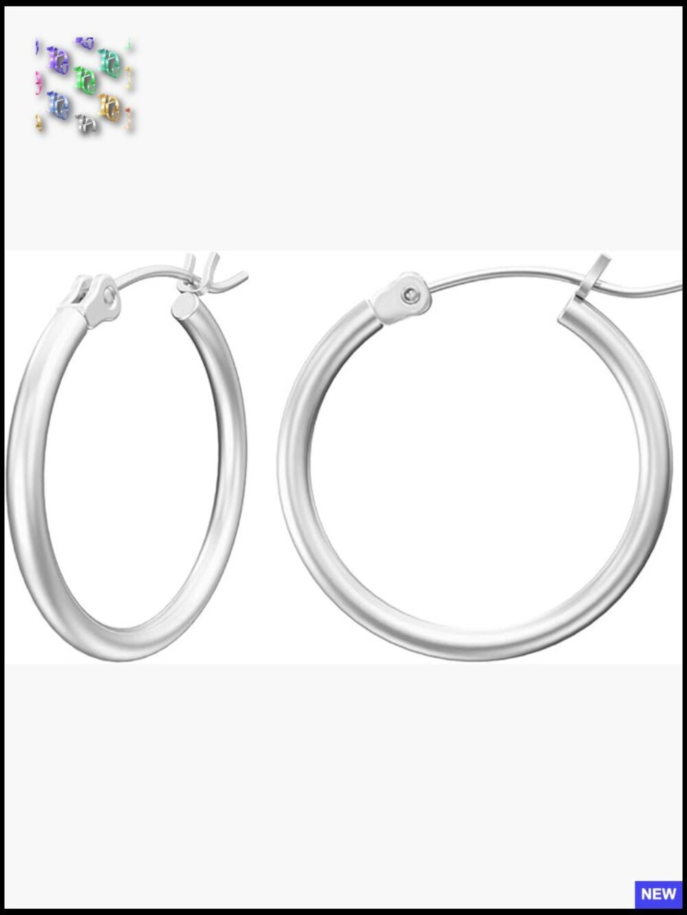 Gold Hoop Earrings Hypoallergenic Lightweight Shiny 925 Sterling Silver Post